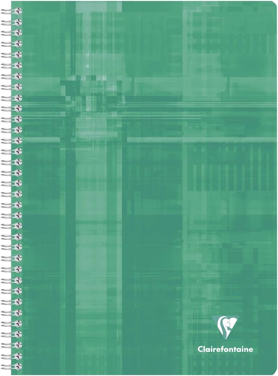 image:imageCLAIREFONTAINE 8143C  Spiral Notebook 21x297 cm 100 Pages QuadrilleRuled with Small Squares 4x8 mm  Random Color  1 UnitAssorted Colors