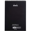 image:imageBlack Rhodia Notepad 825X1175 Double Spiral Dot Grid