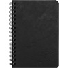 image:imageClairefontaine  Ref 785961C  Age Bag Wirebound Notebook 100 Pages  9 x 14cm Lined Rulings 90gsm Brushed Vellum Paper Pocket for Loose Documents  Black CoverBlack