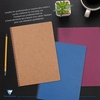 image:imageClairefontaine  Ref 785961C  Age Bag Wirebound Notebook 100 Pages  9 x 14cm Lined Rulings 90gsm Brushed Vellum Paper Pocket for Loose Documents  Black CoverRed