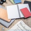 image:imageClairefontaine  Ref 785961C  Age Bag Wirebound Notebook 100 Pages  9 x 14cm Lined Rulings 90gsm Brushed Vellum Paper Pocket for Loose Documents  Black Coverblue