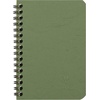 image:imageClairefontaine  Ref 785961C  Age Bag Wirebound Notebook 100 Pages  9 x 14cm Lined Rulings 90gsm Brushed Vellum Paper Pocket for Loose Documents  Black CoverGreen
