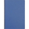 image:imageClairefontaine  Ref 785961C  Age Bag Wirebound Notebook 100 Pages  9 x 14cm Lined Rulings 90gsm Brushed Vellum Paper Pocket for Loose Documents  Black Coverblue