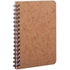 image:imageClairefontaine  Ref 785961C  Age Bag Wirebound Notebook 100 Pages  9 x 14cm Lined Rulings 90gsm Brushed Vellum Paper Pocket for Loose Documents  Black CoverTobacco