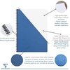 image:imageClairefontaine  Ref 785961C  Age Bag Wirebound Notebook 100 Pages  9 x 14cm Lined Rulings 90gsm Brushed Vellum Paper Pocket for Loose Documents  Black Coverblue