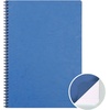 image:imageClairefontaine  Ref 785961C  Age Bag Wirebound Notebook 100 Pages  9 x 14cm Lined Rulings 90gsm Brushed Vellum Paper Pocket for Loose Documents  Black Coverblue