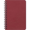 image:imageClairefontaine  Ref 785961C  Age Bag Wirebound Notebook 100 Pages  9 x 14cm Lined Rulings 90gsm Brushed Vellum Paper Pocket for Loose Documents  Black CoverRed