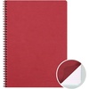 image:imageClairefontaine  Ref 785961C  Age Bag Wirebound Notebook 100 Pages  9 x 14cm Lined Rulings 90gsm Brushed Vellum Paper Pocket for Loose Documents  Black CoverRed