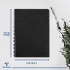 image:imageClairefontaine 781451C Age Bag Collection One Black Spiral Notebook  A4 21x297 cm  100 Margined Lined Pages  90 g White Paper  Leather Grain Glossy Card CoverBlack