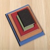 image:imageClairefontaine 791464C Collection Age Bag Blue Canvas Stitched Notebook  A4 21x297 cm  192 Lined Pages  90 g White Paper  Glossy Leather Grain Card Coverbrown