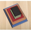 image:imageClairefontaine 791464C Collection Age Bag Blue Canvas Stitched Notebook  A4 21x297 cm  192 Lined Pages  90 g White Paper  Glossy Leather Grain Card CoverGreen