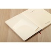 image:imageClairefontaine 793462C Collection Age Bag One Stitched MyEssential Stitched Elastic Notebook Red  A5 148x21 cm  192 Numbered Lined Pages  90 g Ivory Paper  Grain Leather Glossy HardcoverBlack
