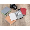 image:imageClairefontaine Age Bag Collection 785661C Notebook with Pockets Black  A5 148 x 21 cm  120 Lined Detachable Pages  3 Dividers with Storage Pockets  Glossy Leather Grain Card CoverTobacco