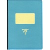 image:imageClairefontaine Back to Basics 1951 Clothbound Notebook 5 34 x 8 14 96 Pages Lined  BlueTurquoise
