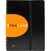 image:imageExacompta  Ref 75034E  Exactive  Exacard Business Card Holder  20 x 145 cm in Size Holds Up to 120 Cards 20 Sheets Suitable for 60 x 90mm Business Cards  Black20 x 145 cm