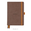 image:imageGoalbook Rhodiarama Hard Notebook Chocolate 148x210  A5 240p120 Sheets Ivory 90 gm2 Dot Grid  Pack of 2