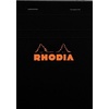image:imagePack of 3 Rhodia Top Staplebound No 13 Graph Notepad 4 X 6 Orange Black and White