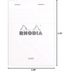 image:imageQuo Vadis Rhodia Ice No 18 Top Staplebound Pad Graph 8 14 x 11 343 38 x 4 34