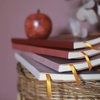 image:imageRHODIA 117370C  Wine Soft Notebook  A5  Lined  160 pages  Ivory Clairefontaine Paper 90 gm  Bookmark Elastic Closure  Faux Leather Cover  Rhodiarama Collection