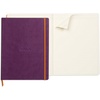 image:imageRHODIA 117702C  Black Flexible Notebook  A4  Lined  160 Detachable Pages  Ivory Clairefontaine Paper 90 gm  Bookmark Elastic Closure  Faux Leather Cover  Rhodiarama CollectionPurple