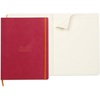 image:imageRHODIA 117702C  Black Flexible Notebook  A4  Lined  160 Detachable Pages  Ivory Clairefontaine Paper 90 gm  Bookmark Elastic Closure  Faux Leather Cover  Rhodiarama CollectionRaspberry