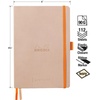 image:imageRHODIA 117802C  Soft Notebook Bullet Journal Goalbook Bois de Rose  A5  Dotted Dot  240 pages  Ivory Clairefontaine Paper 90 gm  2 Ribbons  Faux Leather CoverSmokey Rose
