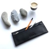 image:imageRHODIA 118449C  Flat Pencil Case Soft Epure Black Leather  22 x 85 cm  Filing and Storage of Documents  Genuine Leather  Storage for Pens Pencils Markers Small Supplies