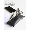 image:imageRHODIA 118449C  Flat Pencil Case Soft Epure Black Leather  22 x 85 cm  Filing and Storage of Documents  Genuine Leather  Storage for Pens Pencils Markers Small Supplies