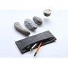 image:imageRHODIA 118449C  Flat Pencil Case Soft Epure Black Leather  22 x 85 cm  Filing and Storage of Documents  Genuine Leather  Storage for Pens Pencils Markers Small Supplies