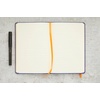 image:imageRHODIA 118742C  Black Rigid Notebook  A5  Lined  192 pages  Ivory Clairefontaine Paper 90 gm  Bookmark Elastic Closure  Faux Leather Cover  Rhodiarama CollectionSapphire