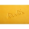 image:imageRHODIA 118742C  Black Rigid Notebook  A5  Lined  192 pages  Ivory Clairefontaine Paper 90 gm  Bookmark Elastic Closure  Faux Leather Cover  Rhodiarama CollectionYellow