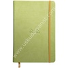 image:imageRHODIA 118742C  Black Rigid Notebook  A5  Lined  192 pages  Ivory Clairefontaine Paper 90 gm  Bookmark Elastic Closure  Faux Leather Cover  Rhodiarama CollectionAnise