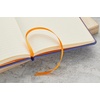 image:imageRHODIA 118742C  Black Rigid Notebook  A5  Lined  192 pages  Ivory Clairefontaine Paper 90 gm  Bookmark Elastic Closure  Faux Leather Cover  Rhodiarama CollectionSapphire