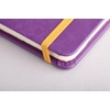 image:imageRHODIA 118742C  Black Rigid Notebook  A5  Lined  192 pages  Ivory Clairefontaine Paper 90 gm  Bookmark Elastic Closure  Faux Leather Cover  Rhodiarama CollectionPurple