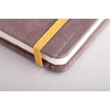 image:imageRHODIA 118742C  Black Rigid Notebook  A5  Lined  192 pages  Ivory Clairefontaine Paper 90 gm  Bookmark Elastic Closure  Faux Leather Cover  Rhodiarama CollectionChocolate