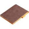 image:imageRHODIA 128104C  Clipboard Case  Stapled Notepad No 12 Taupe  85x12 cm  Small Squares  80 Detachable Sheets  80G White Clairefontaine Paper  Pencil Holder  Faux Leather  RhodiaramaChocolate