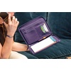 image:imageRHODIA 168105C  Purple Rhodiarama Portfolio Briefcase  for A5 or A5 Notepads and Notebooks  Dimensions Closed 195x255 cm  Pocket for Tablet  Premium Faux LeatherPurple