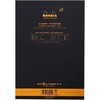 image:imageRHODIA 182012C  Stapled Notepad Le R No 18 Black  A4  Lined  70 Detachable Sheets  Ivory Clairefontaine Paper 90 gm  Velvety Touch Cover  BasicsBlack