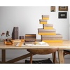 image:imageRHODIA 194522C  Gold Pencil Pot  8x8x11 cm  Orange Saddle Stitching  Faux Leather Exterior  Home Office Collection Rhodiarama  Office Organization amp Designer StorageRaspberry