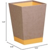 image:imageRHODIA 318923C  Poppy Waste Paper Bin  24x24x32 cm  Orange Saddle Stitching  Faux Leather Exterior  Rhodiarama Home Office Collection  Office Organization amp Designer StorageTau