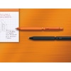 image:imageRHODIA 9342C  3 in 1 scRipt Multipen 2 Ballpoint Pens 05 mm Black amp Red  1 Graphite Mechanical Pencil 05 mm  Hexagonal Body in Black Brushed Aluminium  Refillable  Eraser Under the Push Button