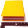 image:imageRHODIA cf11icbk Notepad with PVC Cover No11 A7 Incolor Black Block Rodia No11 Orange Filled 80 Sheets 02 inch 5 mm Gridorange