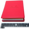 image:imageRHODIA cf11icbk Notepad with PVC Cover No11 A7 Incolor Black Block Rodia No11 Orange Filled 80 Sheets 02 inch 5 mm Gridred