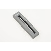 image:imageRHODIA cf9288 Ballpoint Pen Script 07mm Hexagonal Shaft Aluminum Body Hairlined Low Viscosity Oilbased Ink OrangeSilver