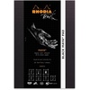 image:imageRhodia  Ref 116105C  Touch White Maya Stapled Pad 50 Sheets  A4 Size Portrait Layout 120gsm Paper Cross amp Dot Rulings Acid Free pH Neutral Maya Card CoverBlack