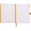 image:imageRhodia 117795C  Soft Notebook Meeting Orange  A5  PrePrinted DateNotesAction160 Detachable Pages  Clairefontaine Paper 90gMarquePage Pencil Holder  Faux Leather Cover  RhodiaramaDaffodil Yellow