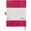 image:imageRhodia 117795C  Soft Notebook Meeting Orange  A5  PrePrinted DateNotesAction160 Detachable Pages  Clairefontaine Paper 90gMarquePage Pencil Holder  Faux Leather Cover  RhodiaramaRaspberry