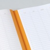 image:imageRhodia 117795C  Soft Notebook Meeting Orange  A5  PrePrinted DateNotesAction160 Detachable Pages  Clairefontaine Paper 90gMarquePage Pencil Holder  Faux Leather Cover  RhodiaramaSapphire Blue