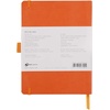 image:imageRhodia 117795C  Soft Notebook Meeting Orange  A5  PrePrinted DateNotesAction160 Detachable Pages  Clairefontaine Paper 90gMarquePage Pencil Holder  Faux Leather Cover  RhodiaramaTangerine