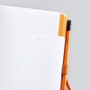 image:imageRhodia 117795C  Soft Notebook Meeting Orange  A5  PrePrinted DateNotesAction160 Detachable Pages  Clairefontaine Paper 90gMarquePage Pencil Holder  Faux Leather Cover  RhodiaramaRaspberry